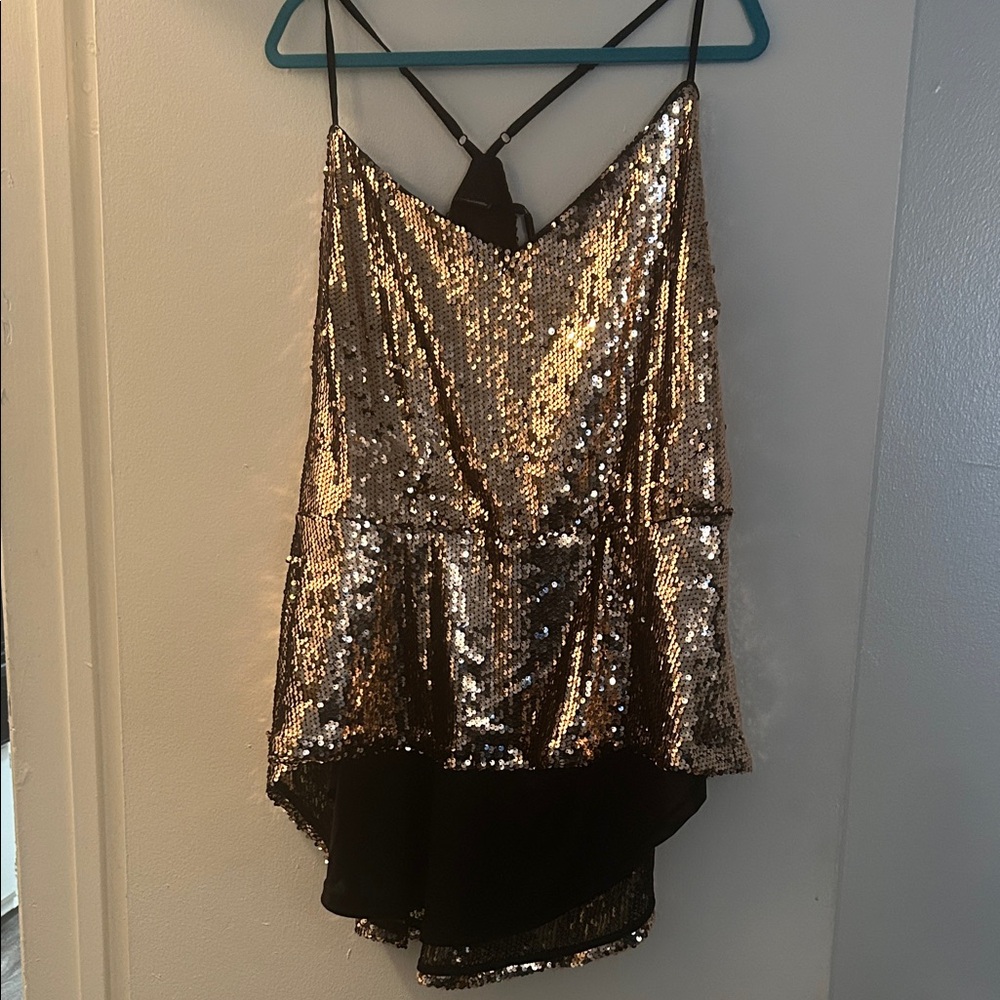 Sequin high low top